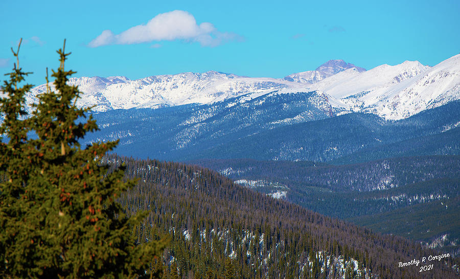 Blue Rocky Mountain Sky Photograph by Tim Corzine - Fine Art America