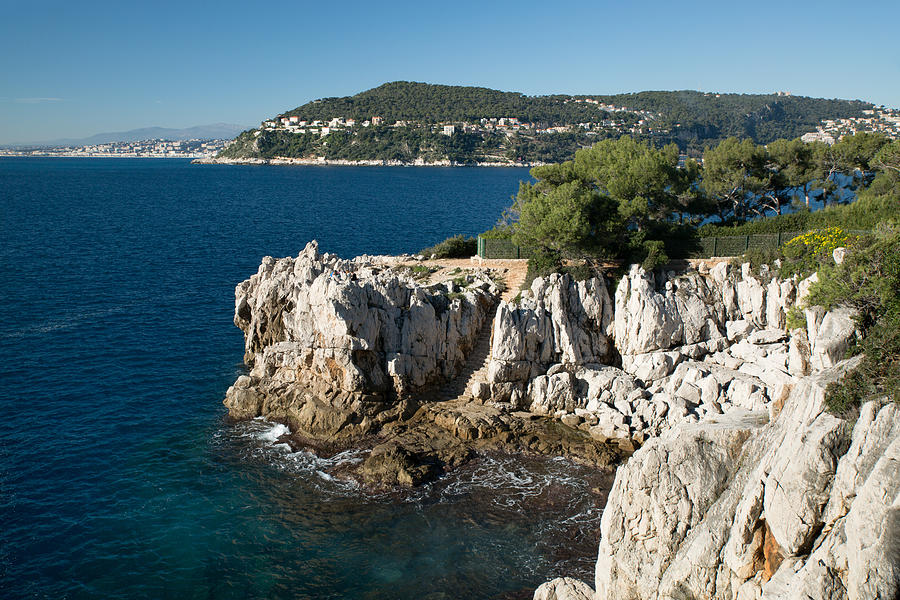 Blue sea and Provençal coast Photograph by Jean-Marc PAYET