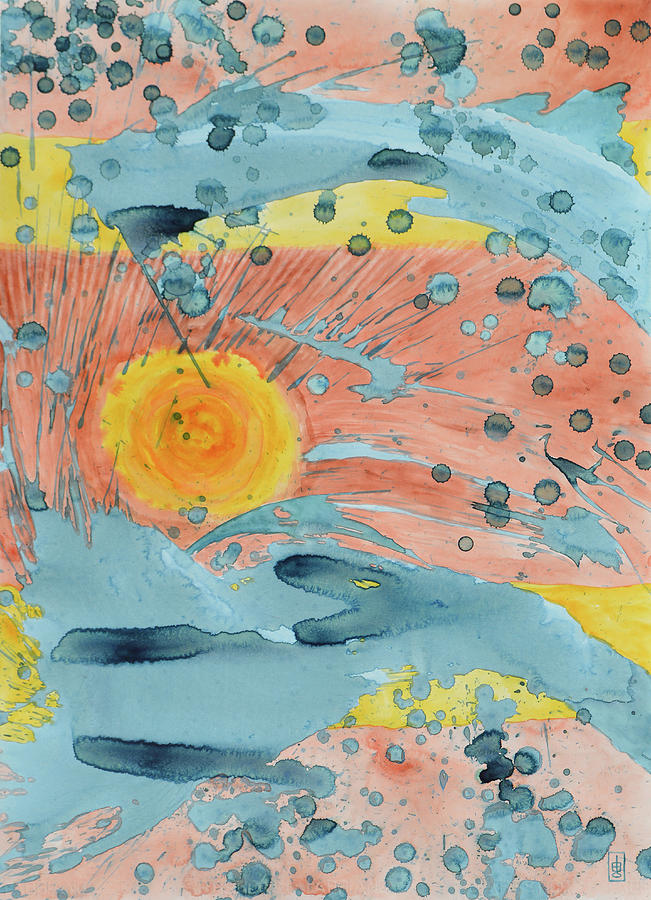 Blue Sea Dragon Painting by Lynda Hoffman-Snodgrass Blue Sea Dragon Painting by Lynda Hoffman-Snodgrass