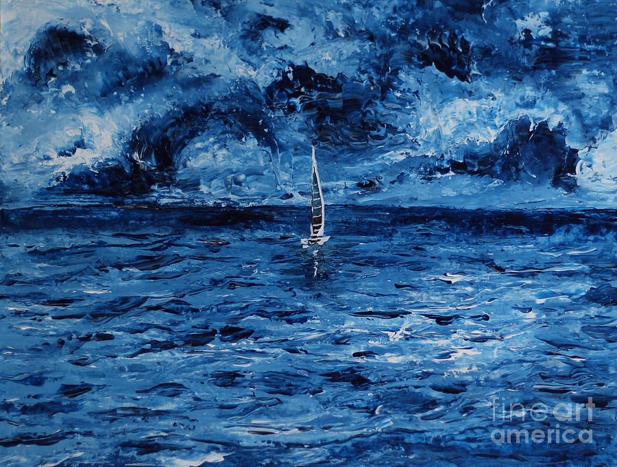 Blue Sea Painting