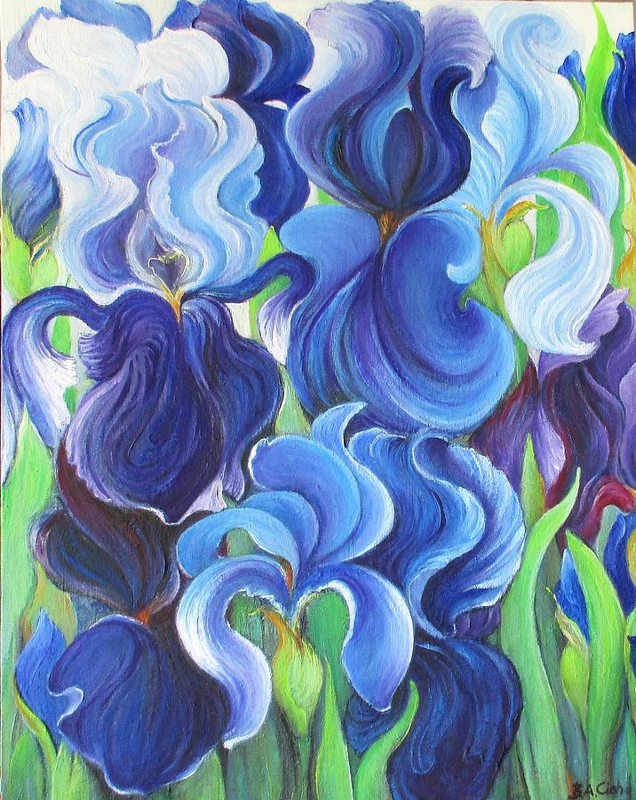 Blue Shades Of May Painting by Barbara Anna Cichocka