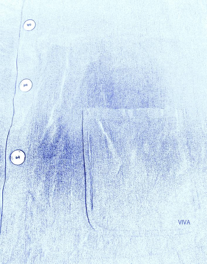 Blue Shirt - Unironed Photograph by VIVA Anderson