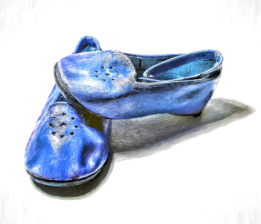 Blue Shoes Digital Art by Wayne Sherriff