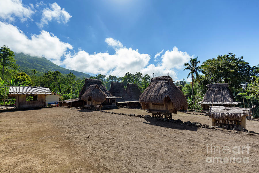 Blue sky above Luba Village Photograph by Danaan Andrew