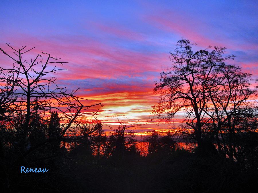BLUE SKY and SUNSET Photograph by A L Sadie Reneau