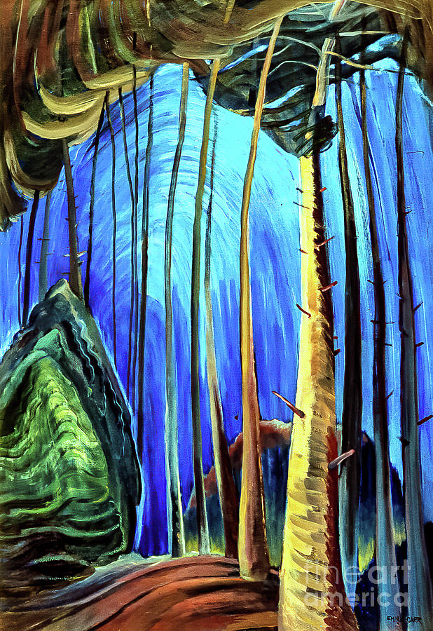 Blue Sky by Emily Carr 1936 Painting by Emily Carr