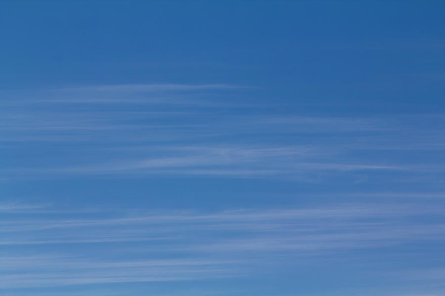 Blue Sky Cirrus Clouds Photograph by Patti Deters