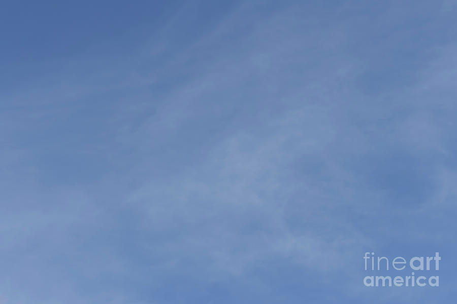 Blue Sky Cirrus Clouds Photograph by Steven Krull