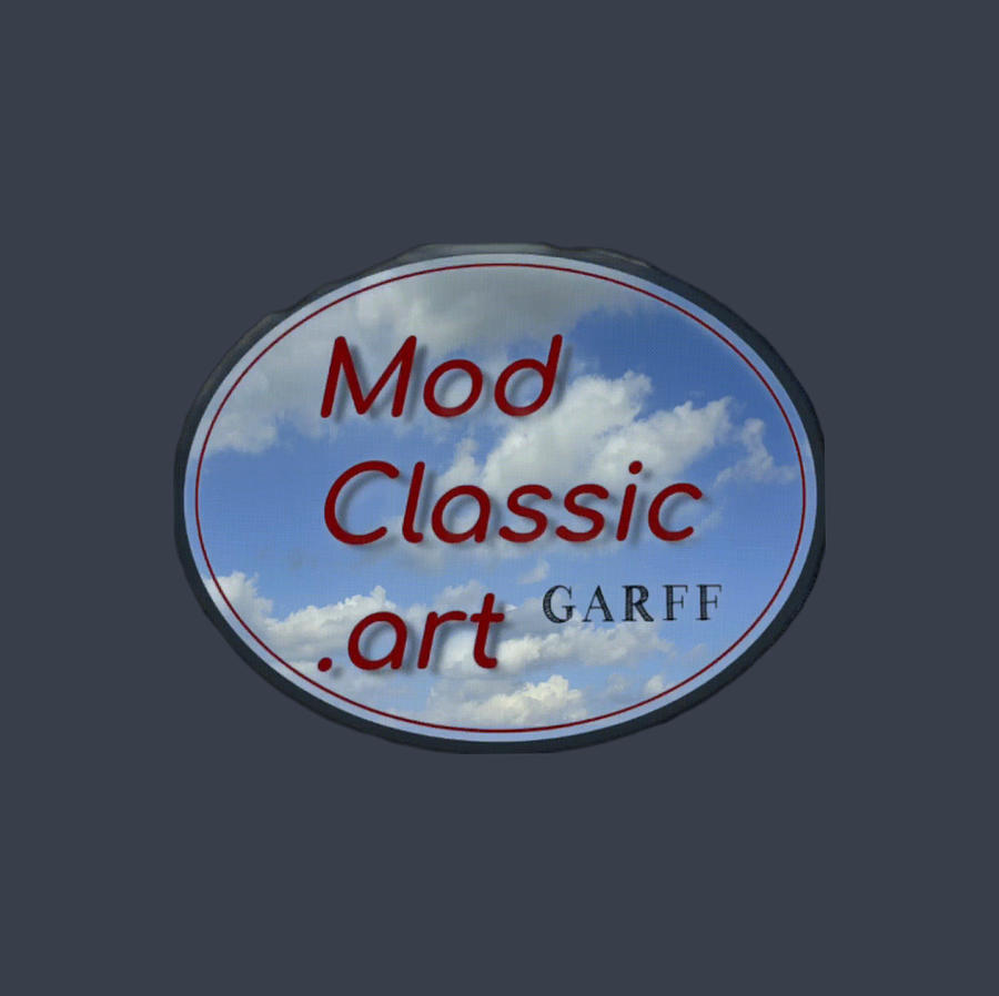 Blue Sky ModClassic Art  Painting by Enrico Garff