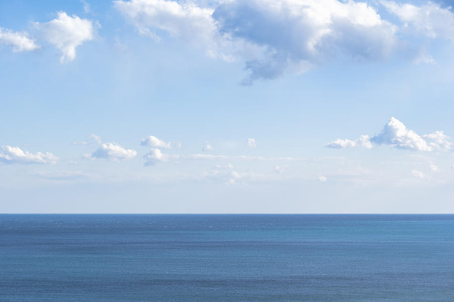 Blue Sky over the Blue Ocean Photograph by Yuga Kurita
