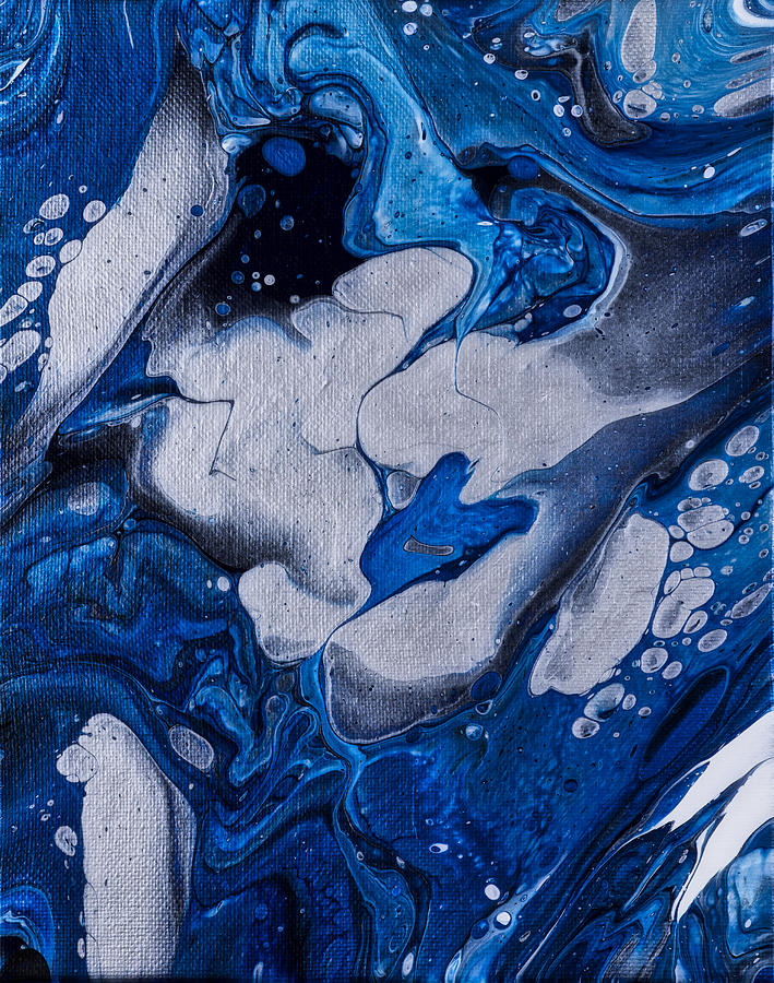 Blue Slate Mood Painting