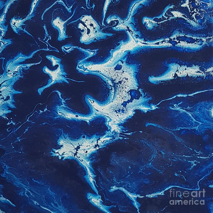 Blue Soul Painting by Paola Baroni