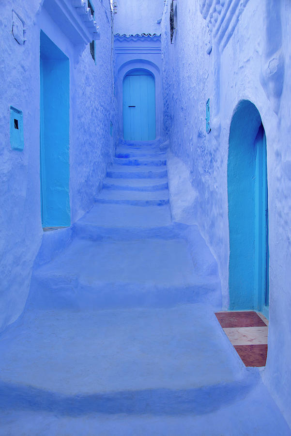 Blue Steps, Chefchaouen, Morocco Photograph by Michael Chiabaudo Blue Steps, Chefchaouen, Morocco Photograph by Michael Chiabaudo
