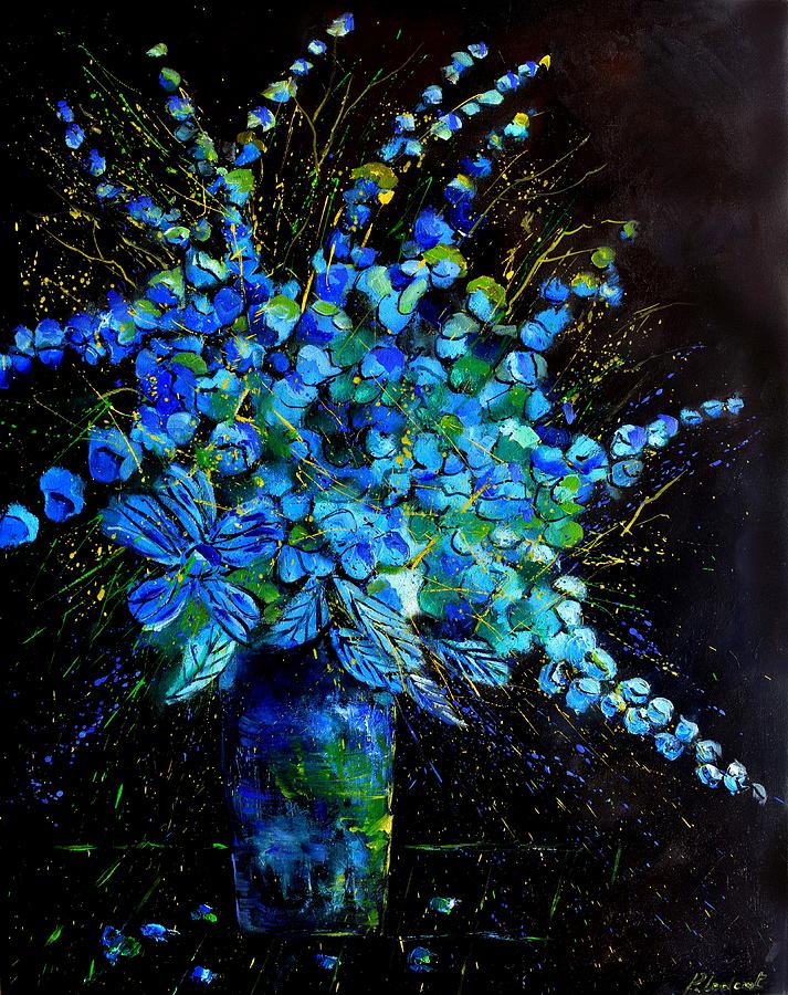 Blue still life -012022 Painting by Pol Ledent - Fine Art America