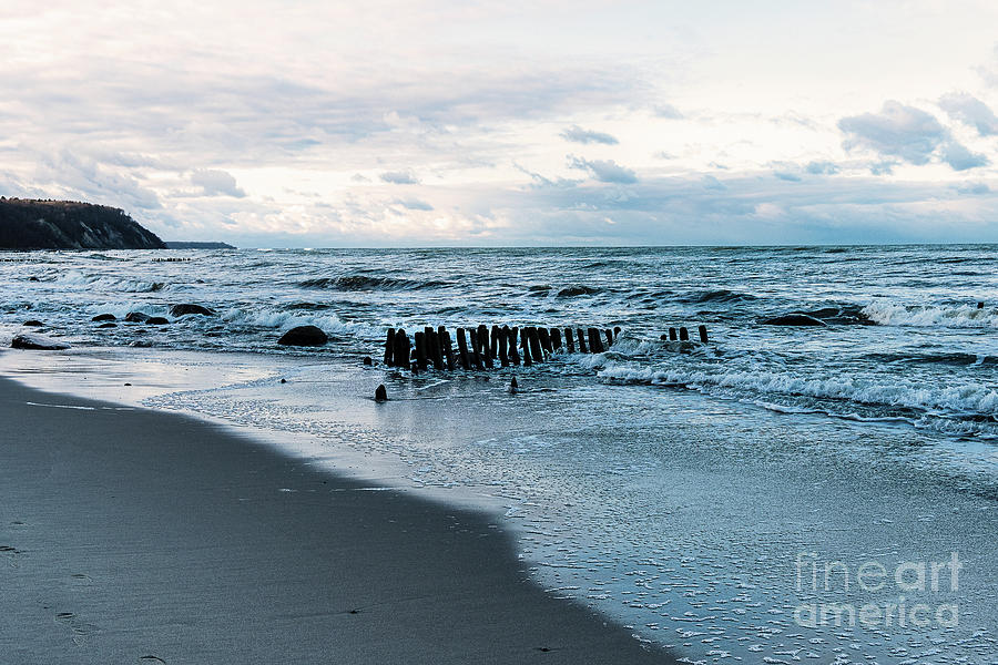 Blue Storm On The Baltic Sea Photograph