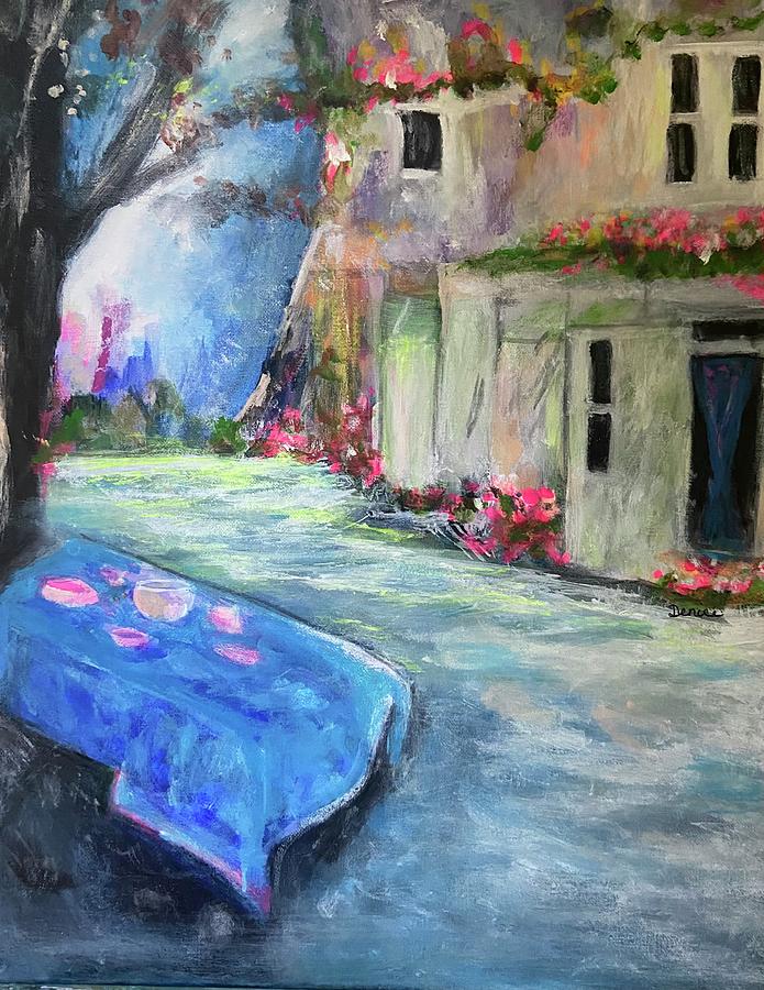 Blue Summer Painting by Denice Palanuk Wilson