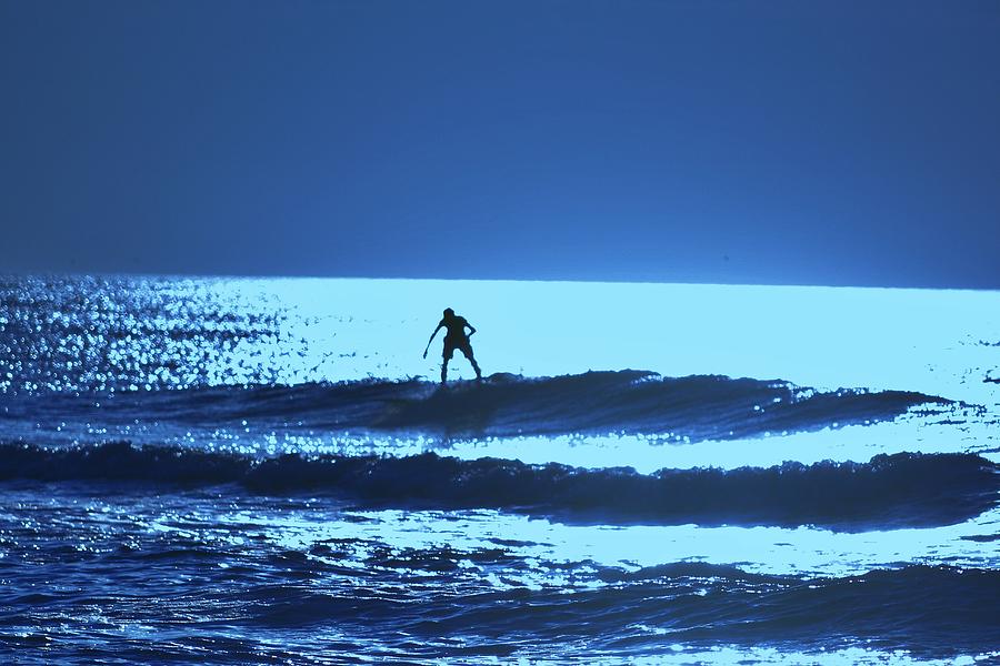 Blue Surfer Photograph by Addison Likins