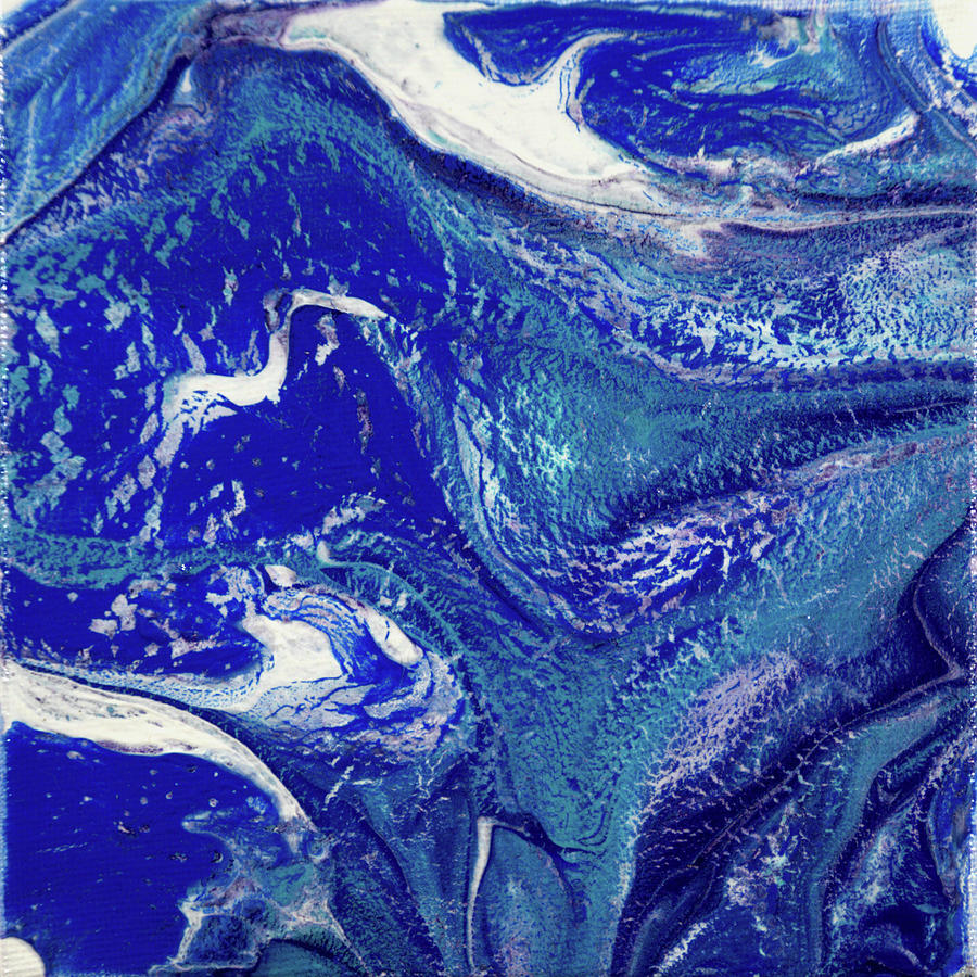 Blue Swirl Painting by Del Andrew - Pixels