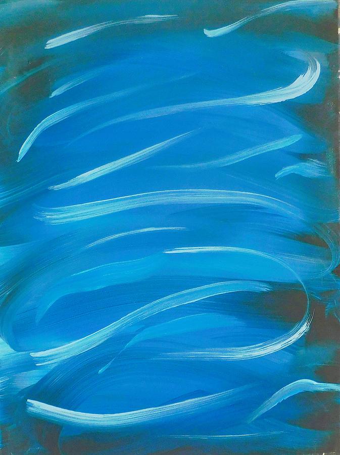 Blue swirl Painting by Lynda Zwolinski - Fine Art America