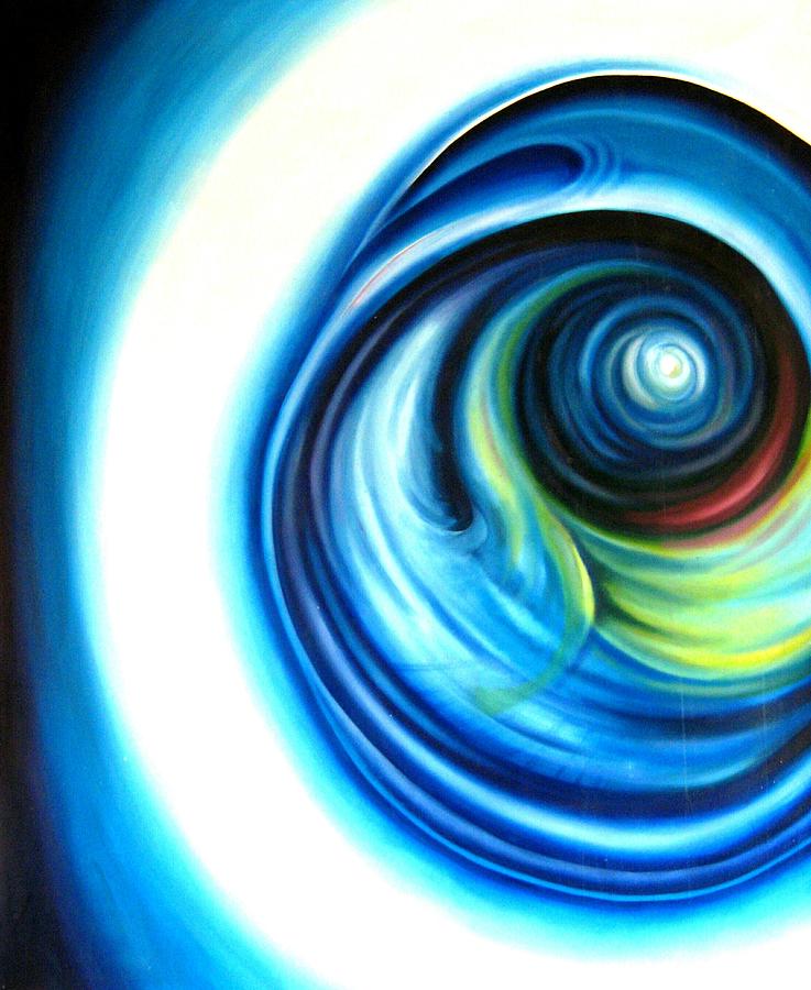 Blue swirl Painting by Red Beki - Fine Art America