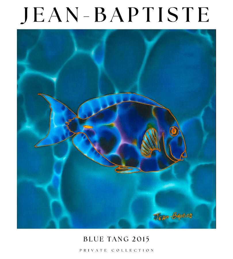 Blue Tang Poster Painting by Daniel Jean-Baptiste Blue Tang Poster Painting by Daniel Jean-Baptiste