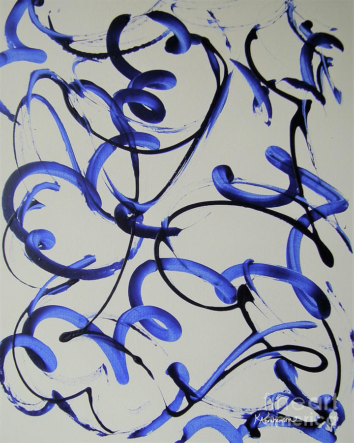 Blue Tango Painting by Kristen Abrahamson