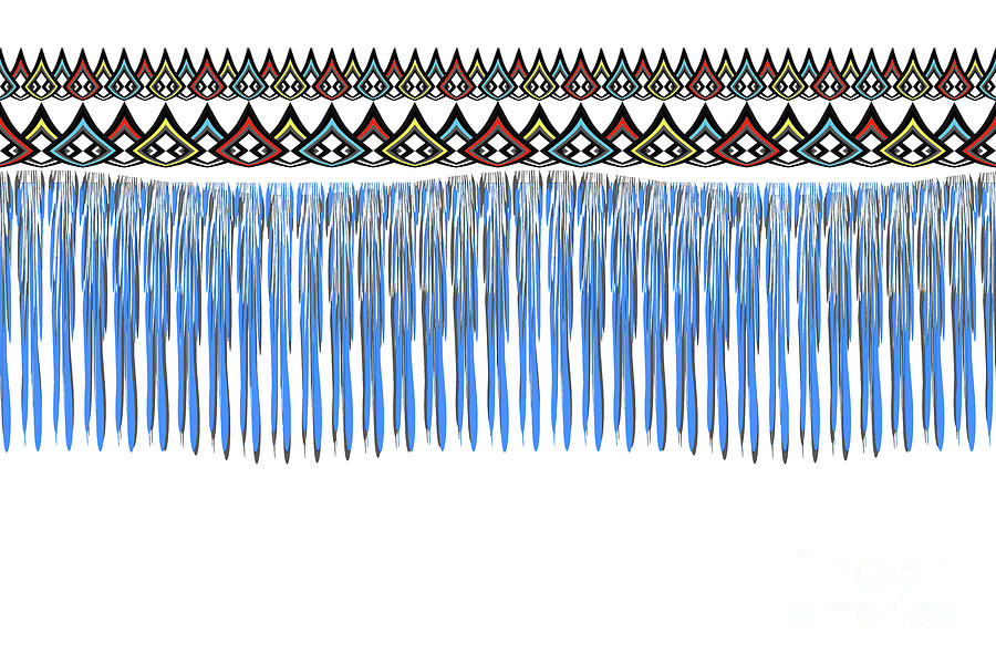 Blue threads design Digital Art by Gaspar Avila