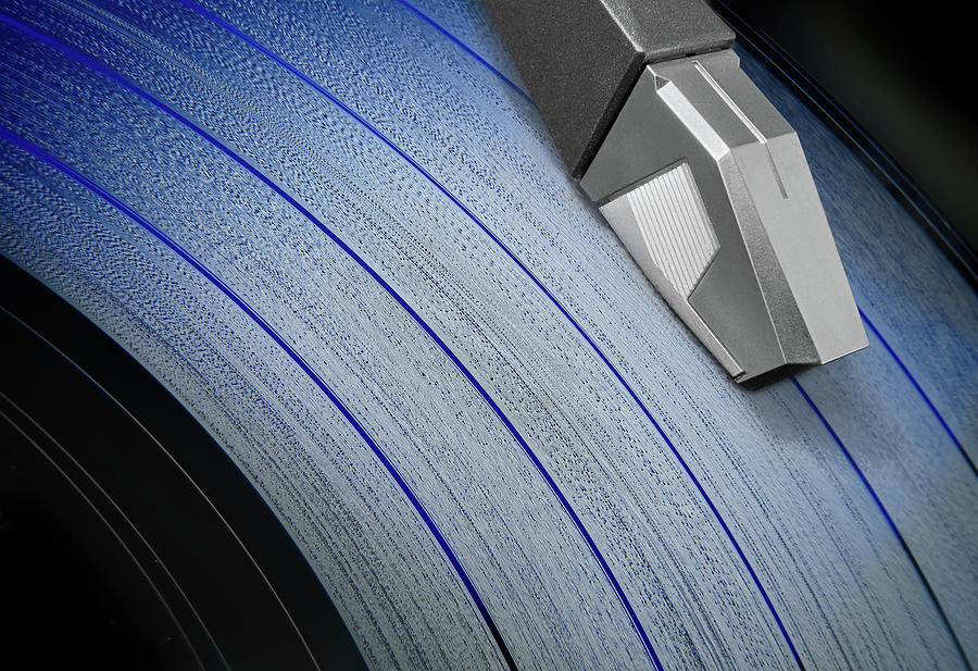 Blue Tracks On Vinyl Photograph by Jim Hughes