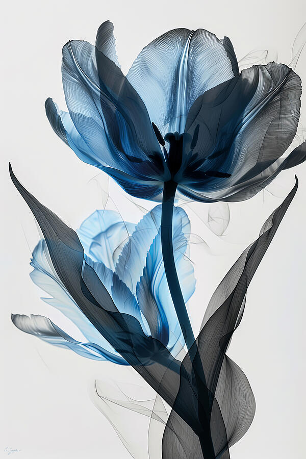 Blue Tulips Painting Painting