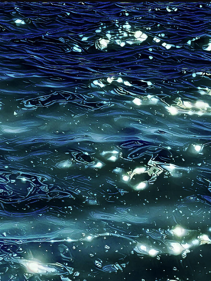 Blue Twinkles Digital Art by Cindy Greenstein