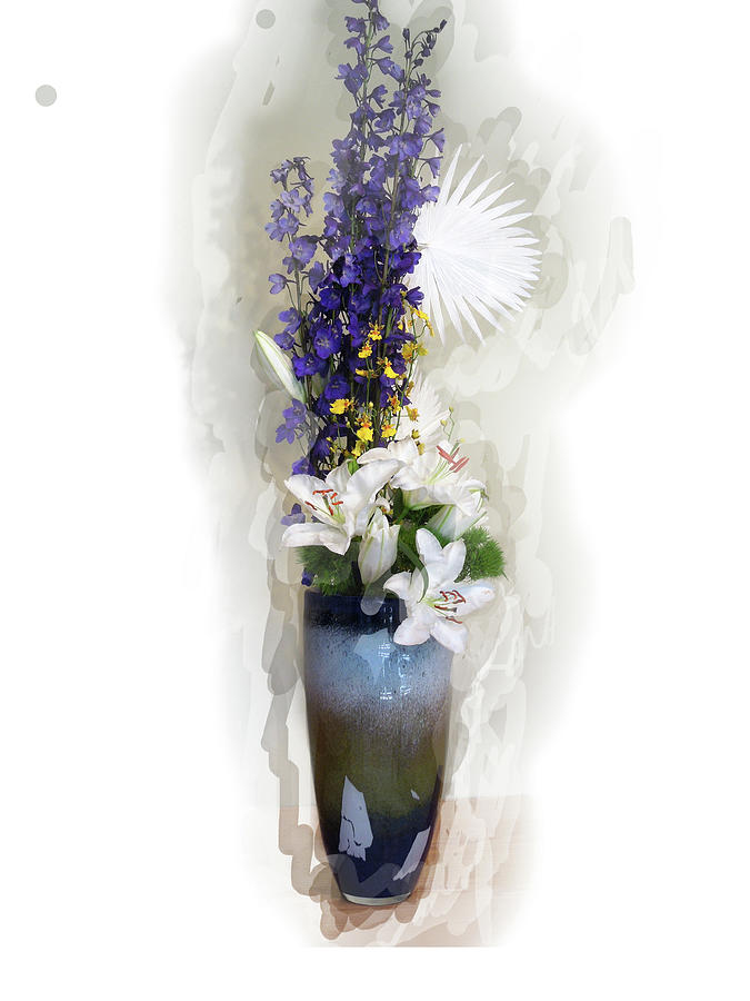 Blue Vase Digital Art by Don Wright