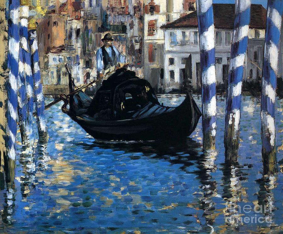 Blue Venice Painting by Edouard Manet