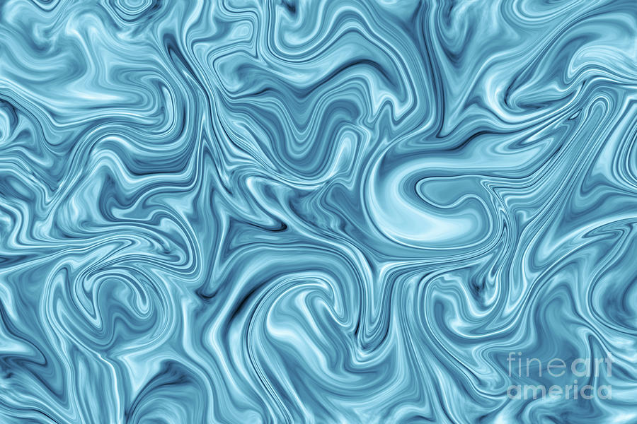 Blue water abstract background Photograph by Benny Marty