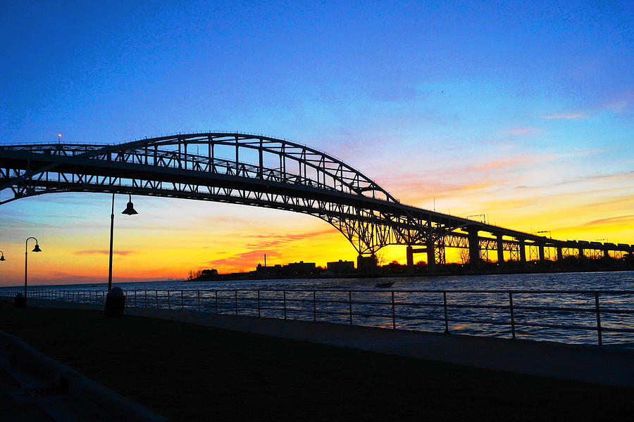 Blue Water Bridge early Morning Photograph by J R Sanders - Fine Art ...