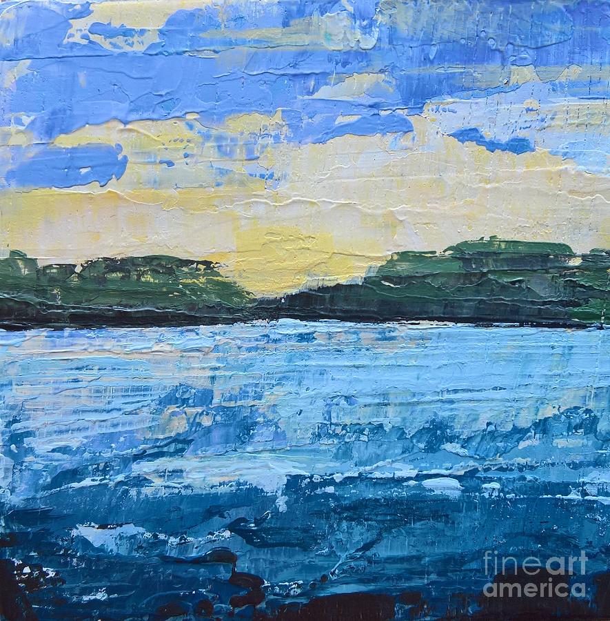 Blue Water Painting by Lisa Dionne