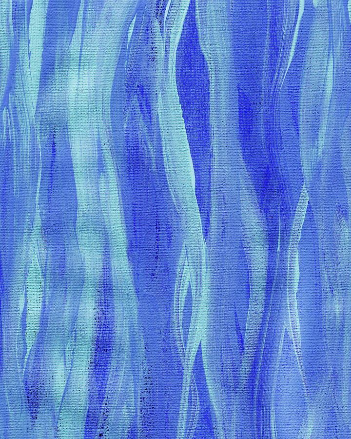 Blue Waterfall Decorative Art Painting