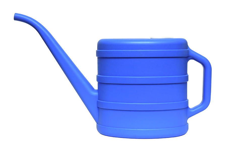 Blue Watering-can Photograph by Mikhail Kokhanchikov
