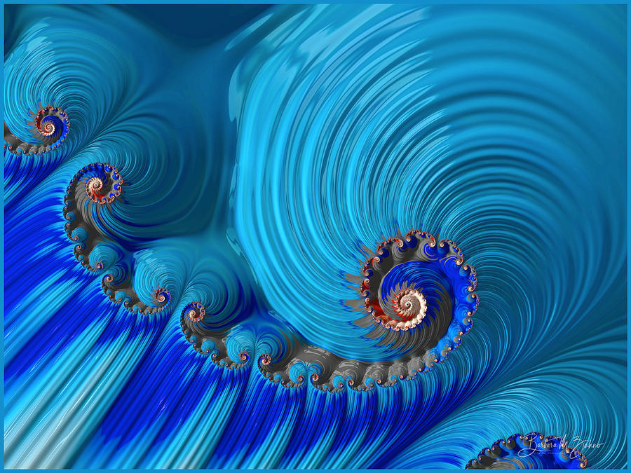 Blue Wave - Abstract  Photograph by Barbara Zahno
