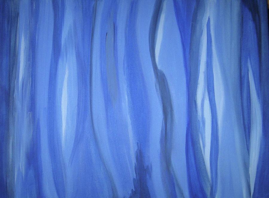 Blue Wave Painting by Burma Brown