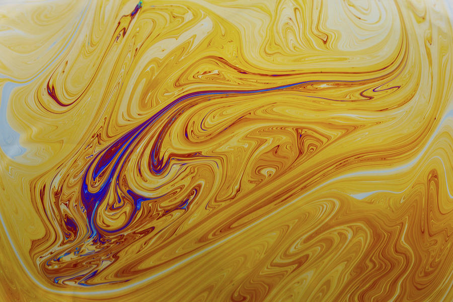 Blue Wave in a Sea of Amber Photograph by SR Green