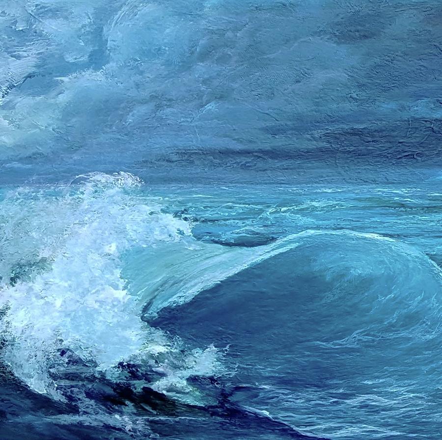 Blue Wave Painting by Jay Garfinkle - Fine Art America