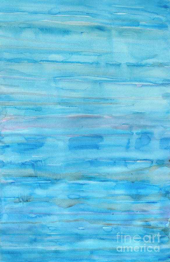 Blue Waves Painting by Phillip Jones