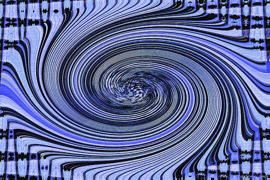 Blue Wave Twist Abstract Photograph by Tom Janca