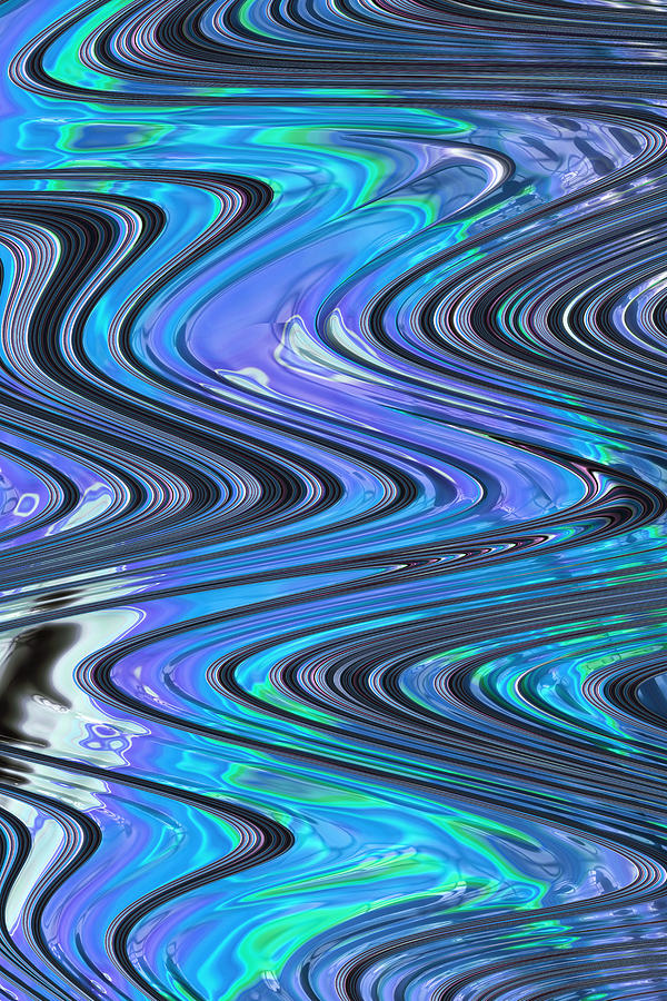 Blue Wave Digital Art by Vickie Fiveash