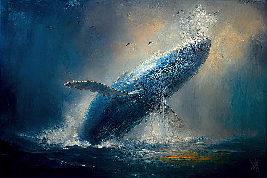 Blue Whale Digital Art by Jackson Parrish