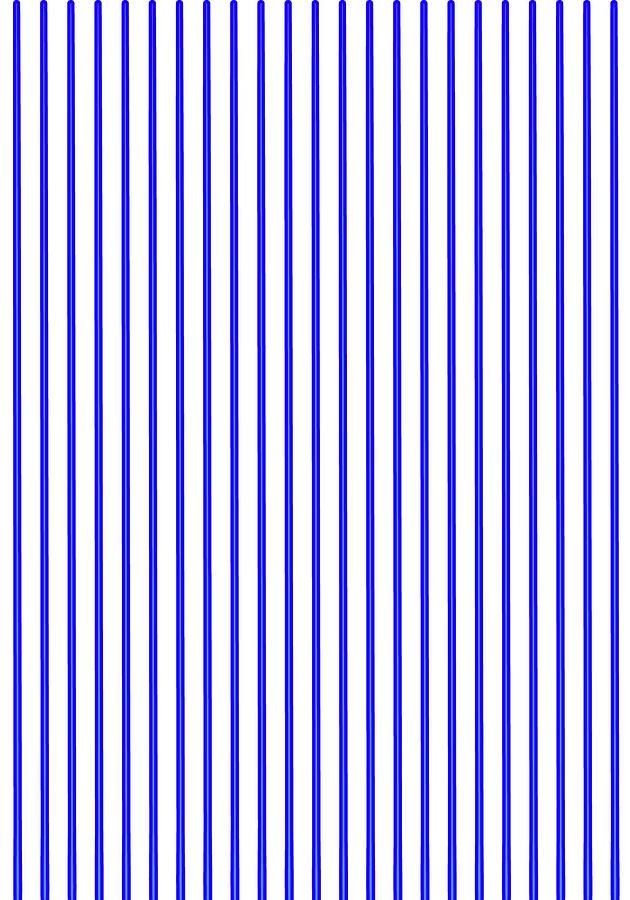 Blue White Stripes Digital Art by Ashley Rice
