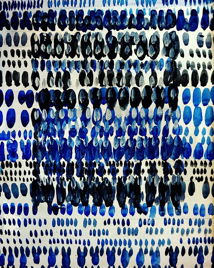 Blue Painting - Blue Zen - Abstract Design by Bruce Black Blue Painting - Blue Zen - Abstract Design by Bruce Black