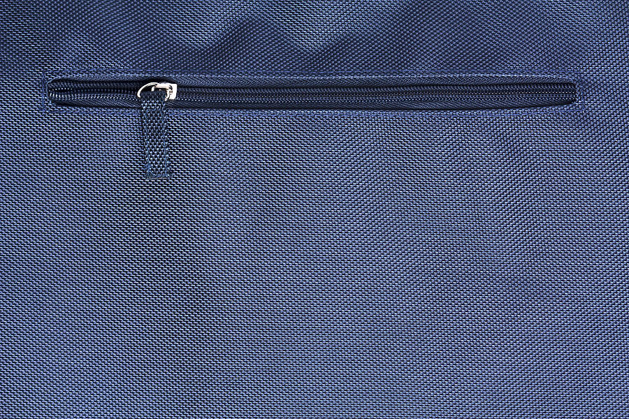 Blue Zipper, Creative Abstract Design Background Photo Photograph by Tttuna