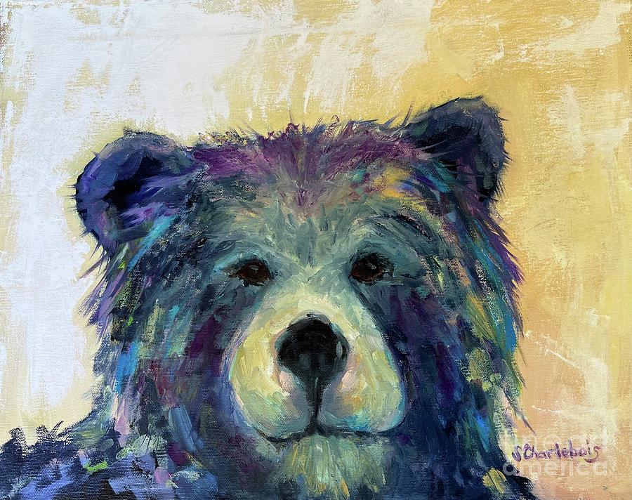Bluebeary Painting by Sandra Charlebois