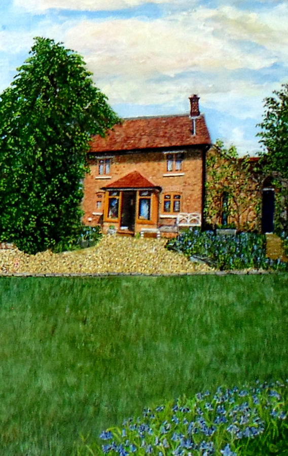Bluebell Cottage Croxley Green Rickmansworth Painting by Mackenzie Moulton